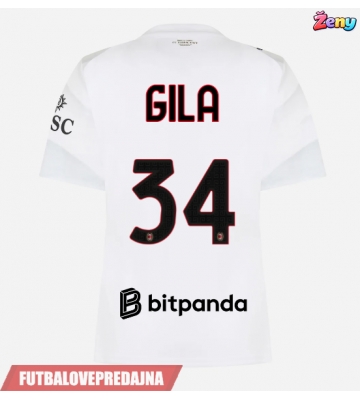 Lacne Ženy Futbalové dres AC Milan Mario Gila #34 2026-27 Krátky Rukáv - Preč